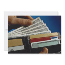 Wallet in hand custom invite