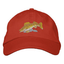 Walleye Embroidered Baseball Caps