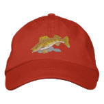 Walleye embroidered hats