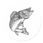Walleye Fish stickers