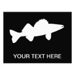 WALLEYE SILHOUETTE - CUSTOMIZABLE PHOTOGRAPH