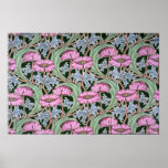 Wallpaper Design (Pink Flowers) posters