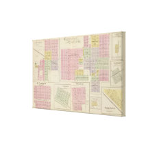 Walnut City, Rush Centre, La Crosse, Kansas Stretched Canvas Print