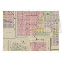 Walnut City, Rush Centre, La Crosse, Kansas Cards