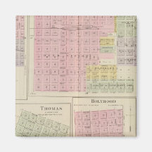 Walnut City, Rush Centre, La Crosse, Kansas Magnet