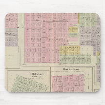 Walnut City, Rush Centre, La Crosse, Kansas Mousepad
