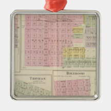 Walnut City, Rush Centre, La Crosse, Kansas Christmas Ornament