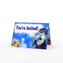 Walnut the Wizard Birthday Invitation