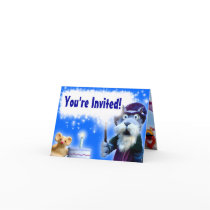 Walnut the Wizard Birthday Invitation
