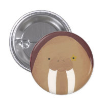 walrus 2 pinback buttons