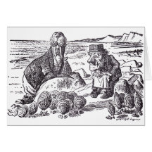Walrus and Carpenter 2 Greeting Card