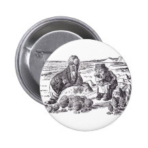 Walrus and Carpenter 2 Pinback Buttons