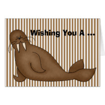 Walrus Birthday Card