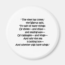 Walrus Cabbages Fridge Magnet