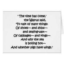 Walrus Cabbages Greeting Cards