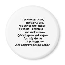 Walrus Cabbages Fridge Magnet
