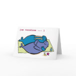 Walrus vacations, [on vacation ... ] costumizeable cards