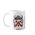 Walsh Family Coat of Arm mug