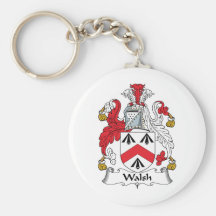 Walsh Family Crest Key Chains