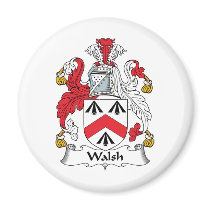 Walsh Family Crest Refrigerator Magnets