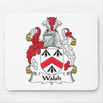 Walsh Family Crest Mouse Pads
