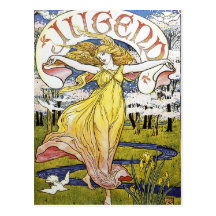 Walter Crane "Jugend" Art Nouveau Postcards