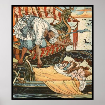 Walter Crane - Princess Belle-Etoile 2 Poster by MyOtherPlanet