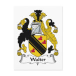 Walter Family Crest postcards
