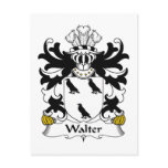 Walter Family Crest postcards