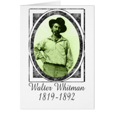 Walter Whitman Greeting Cards by nakedzealot