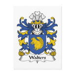 Walters Family Crest postcards