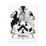 Walters Family Crest postcards