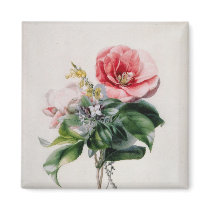 wamellia and Broom Refrigerator Magnets