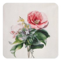 wamellia and Broom Square Stickers
