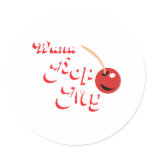Wana Pop My Cheery - Funny offensive sex comedy Stickers