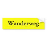 Wanderweg bumper stickers