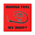 WANNA FEEL MY WHIP magnets