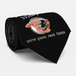 Wanna Play Hockey? tie (dark)