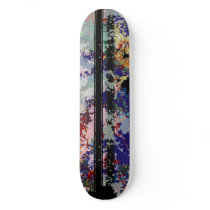 Wanna Race Man? Colours Messed Up Man Skate Board