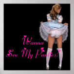 Wanna See My Panties? Posters posters