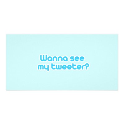 Wanna see my tweeter personalised photo card by TwitterShirts