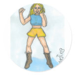 Wanna Spar? stickers