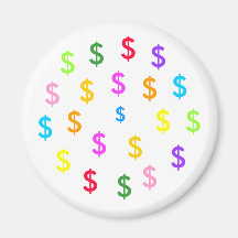Wannabe Millionaire Dollar ($) Magnet