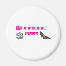 Wannabe wag refrigerator magnet