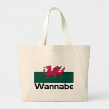 Wannabe- Welsh Tote Bags