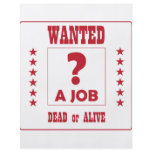 Wanted... a Job ! flyers