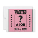 Wanted... a Job ! invitations