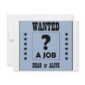 Wanted... a Job ! invitations