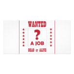 Wanted... a Job ! photo cards