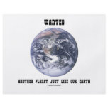 Wanted Another Planet Just Like Our Earth flyers
